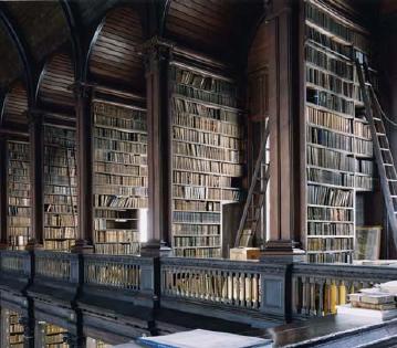 Seemingly endless shelves of books.